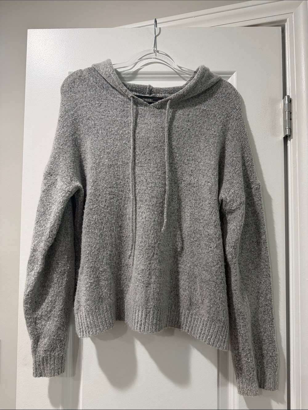 Forever 21 Gray Hooded Turtleneck Sweater